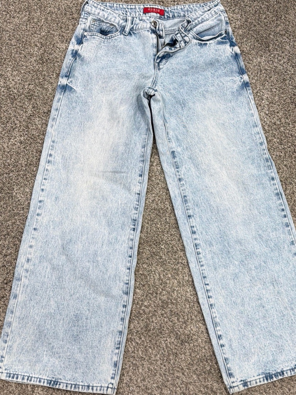 Guess Light Blue Wide Leg Jeans for Women